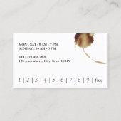 コーヒーショップコーヒー汚れロイヤリティパンチ ロイヤリティカード (裏面)