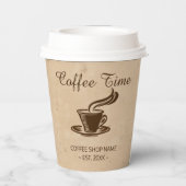 コーヒーショップデザイン 紙コップ (裏面)