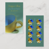 コーヒーショップパンチ名刺 ロイヤリティカード (正面/裏面)