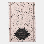 コーヒーショップパーソナライズされたのロゴのキッチンタオル キッチンタオル (縦)