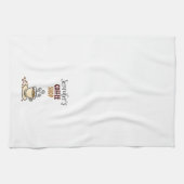 コーヒーショップパーソナライズされたをテーマにしたキッチンタオル キッチンタオル (横)