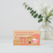 コーヒーショップピーチロイヤリティカード ロイヤリティカード (スタンド正面)