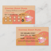 コーヒーショップピーチロイヤリティカード ロイヤリティカード (正面/裏面)