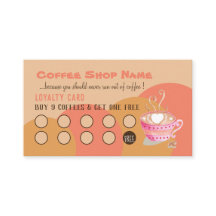 コーヒーショップピーチロイヤリティカード