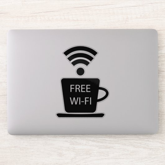 コーヒーショップフリーWi-Fi シール (コンピューター)