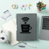 コーヒーショップフリーWi-Fi シール (iPadカバー)