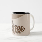 コーヒーショップブラウンカラーマグ ツートーンマグカップ (正面右)