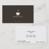 コーヒーショップブラウン 名刺 (正面/裏面)