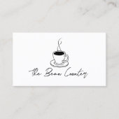 コーヒーショッププロフェッショナルミニマリスト 名刺 (正面)