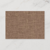 コーヒーショップラテマグアートビーンズチョコレートブラウン  名刺 (裏面)