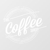 コーヒーショップ事業 ウィンドウサイン (シート)