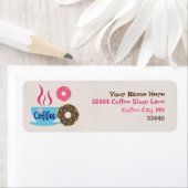 コーヒーショップ差出人住所 ラベル (インサイチュ)