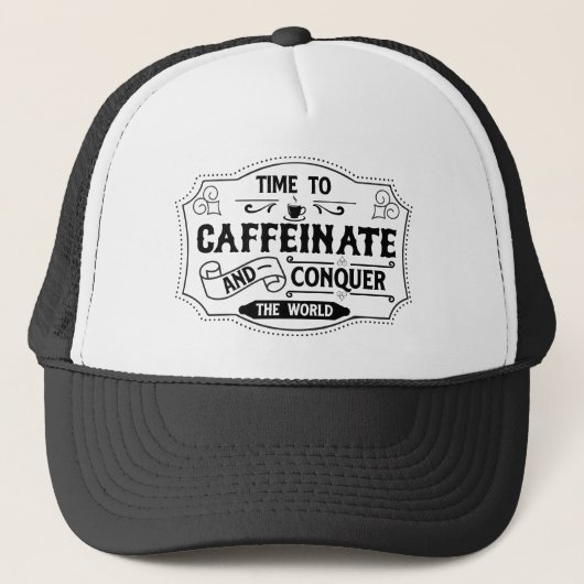 コーヒーショップ店員 ワードアート キャップ (正面)