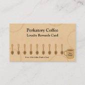 コーヒーショップ素朴ロイヤリティカードスプーン&フリービー ロイヤリティカード (正面)