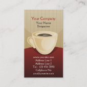 コーヒーショップ縦型名刺 名刺 (正面)