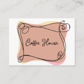 コーヒーショップ顧客の報酬テンプレート 名刺 (正面)