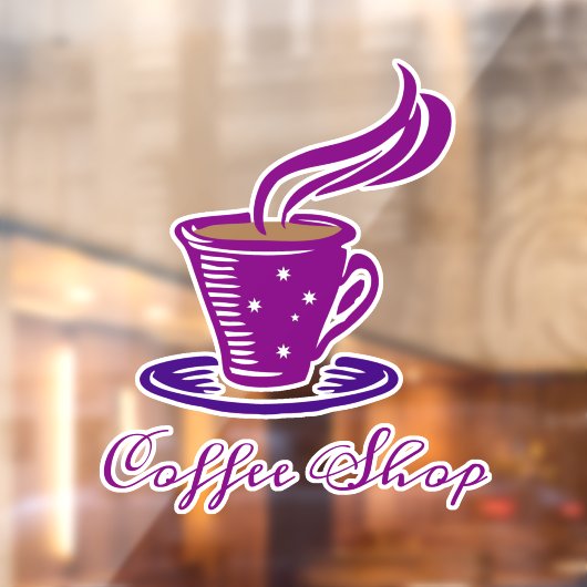 コーヒーショップ ウィンドウサイン (シート2)