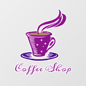 コーヒーショップ ウィンドウサイン (シート)