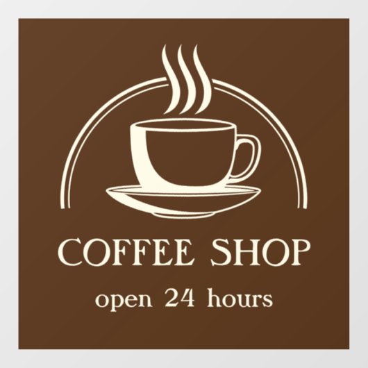 コーヒーショップ ウィンドウサイン (シート)