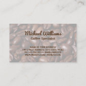 コーヒーショップ | カップと豆 名刺 (裏面)