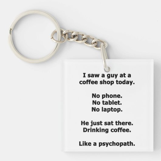 コーヒーショップ キーホルダー (正面)