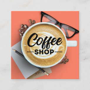 コーヒーショップ/コーヒーハウス/コーヒーストアスクエアブシン スクエア名刺