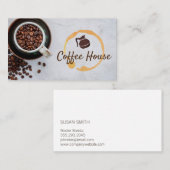 コーヒーショップ | コーヒーポット | コーヒービーンズ 名刺 (正面/裏面)
