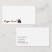 コーヒーショップ |コーヒーポット 名刺 (正面/裏面)