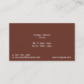 コーヒーショップ |コーヒー豆 名刺 (裏面)