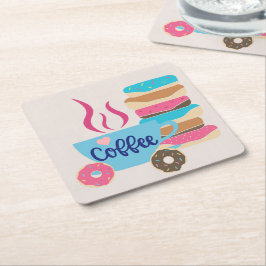 コーヒーショップ スクエアペーパーコースター