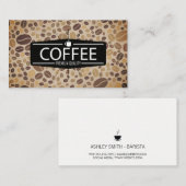 コーヒーショップ | バリスタコーヒー豆 名刺 (正面/裏面)