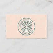 コーヒーショップ、バリスタ、コーヒーハウスの名刺 名刺 (正面)