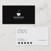 コーヒーショップ(パンチカード) ロイヤリティカード (正面/裏面)