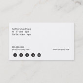 コーヒーショップ(パンチカード) ロイヤリティカード (裏面)