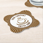 コーヒーショップ ペーパーコースター (アングル)