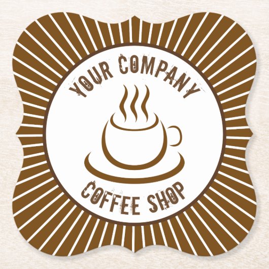 コーヒーショップ ペーパーコースター (正面)