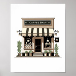 コーヒーショップ ポスター