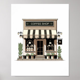 コーヒーショップ ポスター