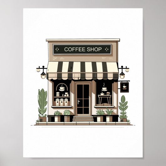 コーヒーショップ ポスター (正面)