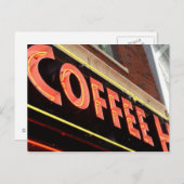 コーヒーショップ ポストカード (正面/裏面)