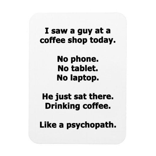 コーヒーショップ マグネット (縦)