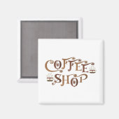 コーヒーショップ マグネット (正面/裏面)