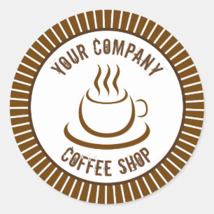 コーヒーショップ ラウンドシール