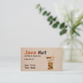 コーヒーショップ 名刺 (スタンド正面)