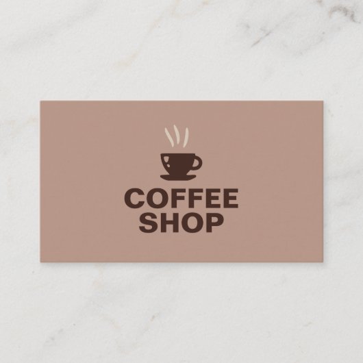 コーヒーショップ 名刺 (正面)