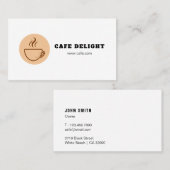 コーヒーショップ 名刺 (正面/裏面)