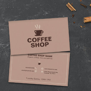 コーヒーショップ 名刺