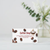 コーヒーショップ 名刺 (スタンド正面)