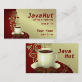コーヒーショップ 名刺 (正面/裏面)