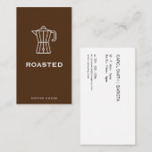コーヒーショップ | 押フランスのす | バリスタ 名刺 (正面/裏面)